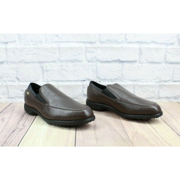 Etonic DRI-LITE 200 Brown Slip On Spikeless No Metal Golf Shoes Size 9 M - Picture 3 of 9